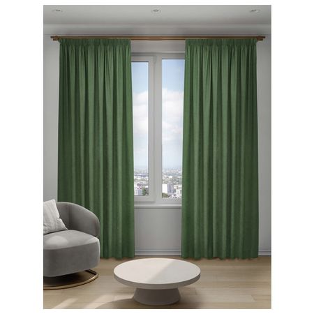 штора портьерная на шт.ленте DECOFEST Софи канвас 200х280см зеленая, арт.153.735 штора портьерная на шт ленте decofest софи канвас 200х280см бежевая арт 153 734