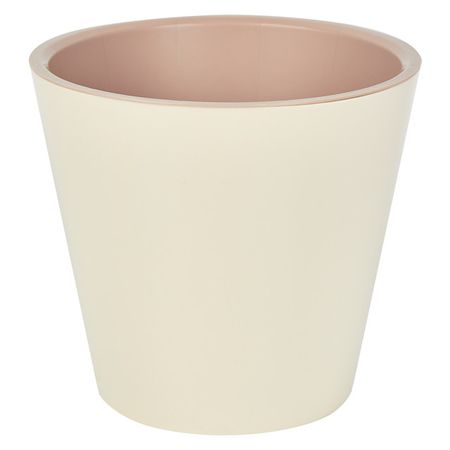 горшок для цветов London 1,6л d16см h15см сливочный пластик
