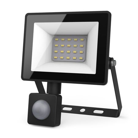 прожектор GAUSS Elementary-S 20Вт 1300Лм 6500К 175-265В IP65 черный с датчиком движения LED led драйвер 10 70 вт ac85 265в в dc22 38в