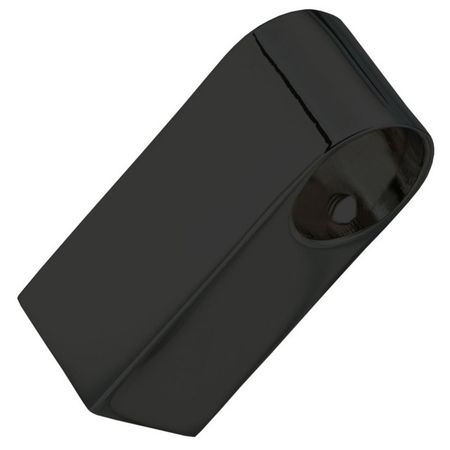 держатель для рейлинга прямой черный матовый крючок для рейлинга 70x40x12мм матовый 3шт декорированный