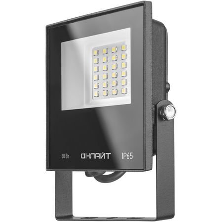 прожектор светодиодный ОНЛАЙТ 30Вт 980Лм 6500К IP65 черный светодиодный чип 20вт 30вт 50вт 220в