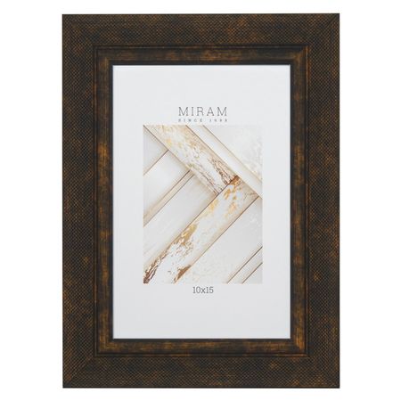 фоторамка МИРАМ 100х150мм коричневая пластик фоторамка dorothy 100х150мм пластик коричневая