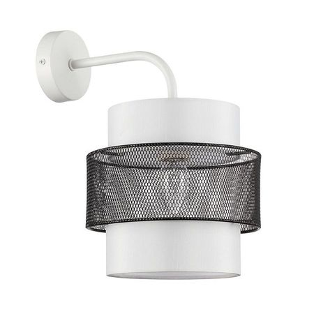 бра LUMION Moderni Е27 1х60Вт металл текстиль белый черный люстра подвесная lumion santiago 6х60вт e27 металл