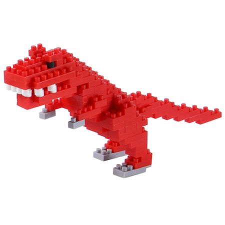 конструктор Динозавр 14,5х7,5см красный