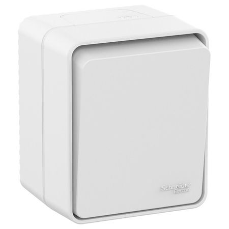 выключатель 1-клавишный Atlas Design Profi54 белый переключатель 1 клавишный atlas design с и белый