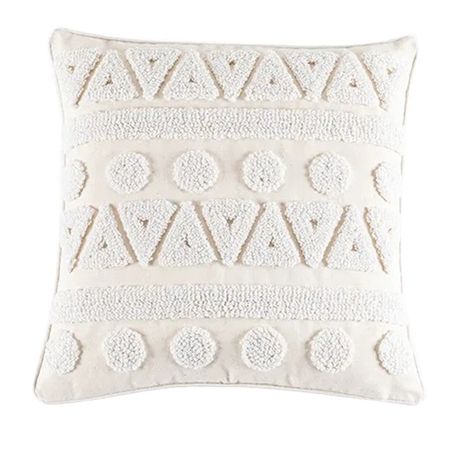 наволочка декоративная TODELIA Орнамент-5 45х45см белая, арт. HPW0129A-A декоративная наволочка canirica белая 45x45 см