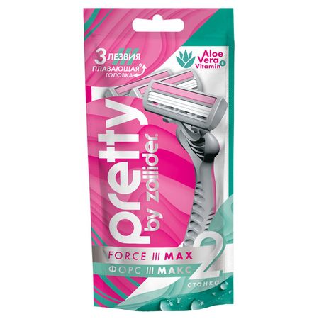 станок для бритья ZOLLIDER Pretty 2шт 3 лезвия одноразовый женский станок для бритья bic miss soleil 2шт одноразовый женский