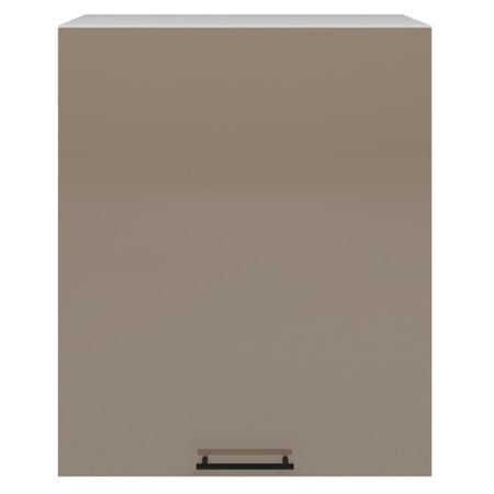 шкаф навесной Мокко глянец 720х600х312мм 1 дверь МДФ/ЛДСП