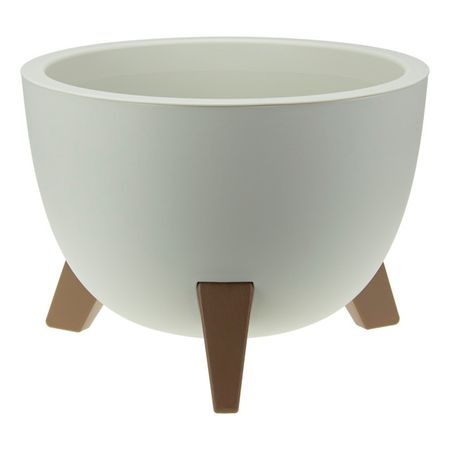 кашпо Флориан 12л d35см h25,5см белый ротанг пластик кашпо флориан белое d250мм 11л с автополивом