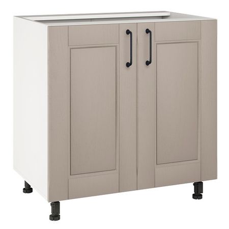 кухонный шкаф напольный Бергамо 820х800х504мм 2 двери МДФ/ЛДСП кухонный шкаф пенал универсальный бергамо 2140х600х560мм 2 двери мдф лдсп