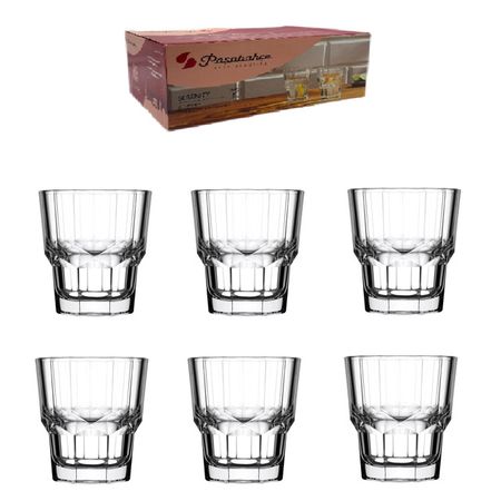 набор стаканов PASABAHCE Serenity 6шт 260мл низкие стекло стаканов crystalex рэй 6шт 300мл низкие стекло