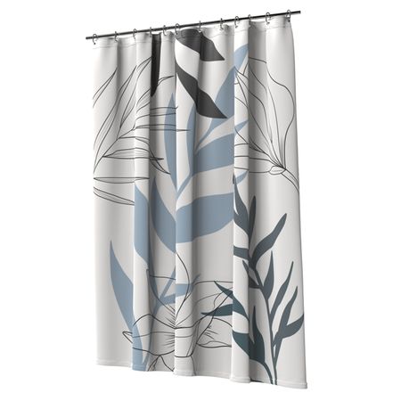 занавеска для ванной комнаты FORA Aquaflower 180х180см полиэстер на стул qwerty листья 500x500x550мм полиэстер