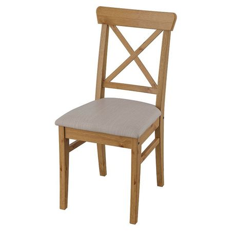 стул Ингольф с мягким сиденьем 400х910х530мм коричневый массив сосны искусственные ветки сосны