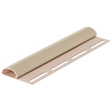 планка для сайдинга DOCKE финишный профиль 3000мм крем-брюле планка для сайдинга docke j профиль 3000мм голубика