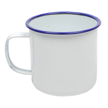 кружка TODELIA 500мл эмалированная сталь кружка to catch fish белая эмалированная