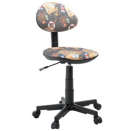 кресло офисное Логика 525х590х795(935)мм детское маяк