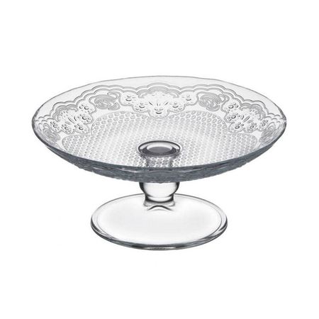 блюдо PASABAHCE Lacy 16см круглое на ножке стекло