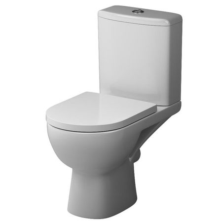 унитаз-компакт AM.PM Sunny универсал двухрежимный безободковый микролифт белый унитаз компакт mitte stan универсальный термопласт микролифт