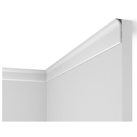 плинтус потолочный COSCA 40х12х2000мм белый, арт. PL001 скоба крепежная sc 8 12мм белый 25шт