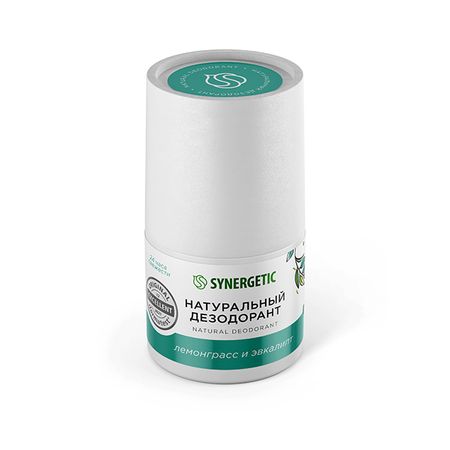 дезодорант SYNERGETIC Лемонграсс и Эвкалипт ролик 50мл дезодорант rexona сухость пудры ролик 50мл