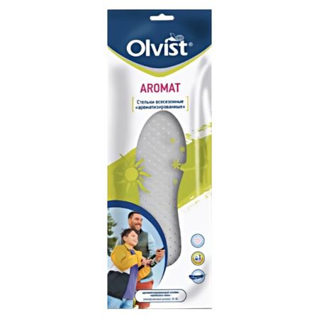 стельки OLVIST Aromat латекс, хлопок безразмерные всесезонные ароматизированные курносики бутылочка 125 мл 11002 латекс соска