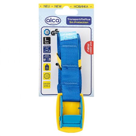 ремень для крепления груза ALCA 25мм 5м пластиковая пряжка ремень крепления груза top auto 25мм 8м 0 8 1 6т храповый механизм