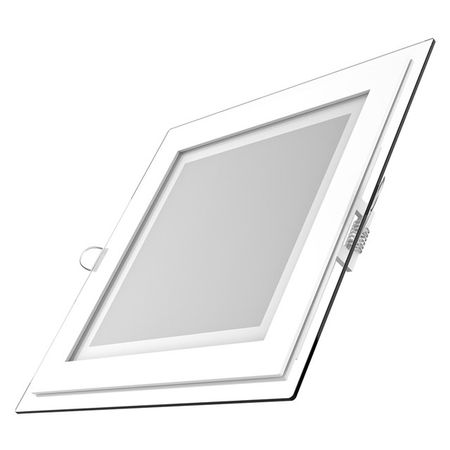 светильник GAUSS Glass кв 18Вт 1390Лм 3000K 185-265В IP20 монт 170х170 с дек стек LED led драйвер 10 70 вт ac85 265в в dc22 38в