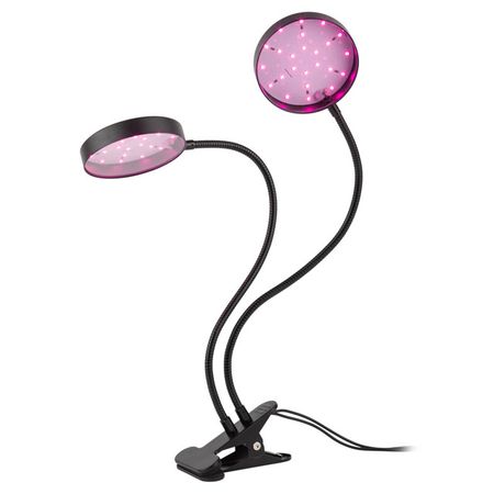 светильник для растений ЭРА 20Вт круг на  прищепке красно-синего спектра черный лента светодиодная для растений 9 вт красно синий спектр