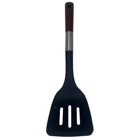 лопатка TODELIA Премьера 35,5см с прорезями нейлон, нерж.сталь, дерево шкатулка todelia seasons 24х17 6х7см дерево