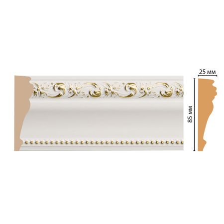 молдинг DECOMASTER 2400х25х85мм золотой, арт.152-54