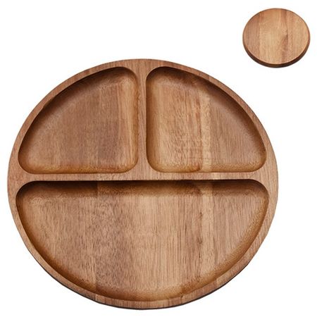 менажница TODELIA Acacia 3 секции 20см акация