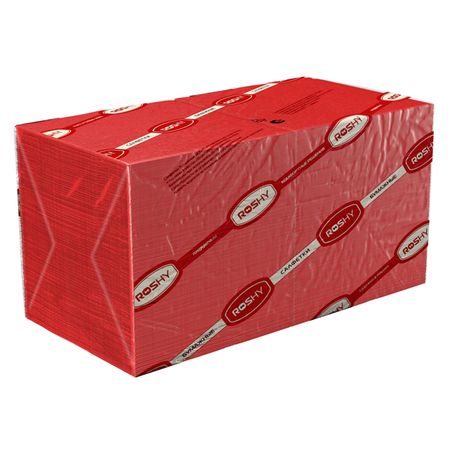 салфетки ROSHY Красные 1-слойные 24х24см 400шт