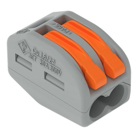 клемма соединительная WAGO 2-х проводная 222-412 3шт клемма соединительная wago 5 ти проводная 221 415 3шт