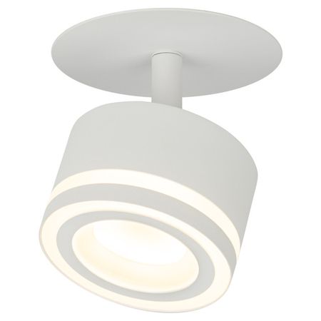 светильник встраиваемый ЭРА Wart под лампу GX53  алюминий белый светильник встраиваемый эра wart под лампу gx53 алюминий