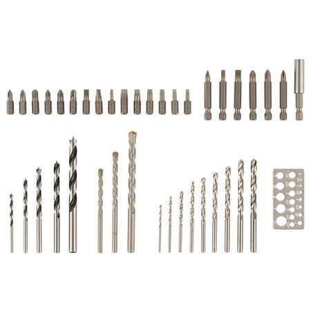 набор бит и сверл по металлу KENDO с держателем 40предметов fnirsi lcr st1 измеритель сопротивления 10 мом