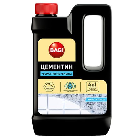средство чистящее БАГИ Цементин 500мл для удаления цемента и извести жидкость для удаления клея для жк экрана