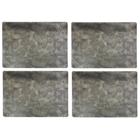 комплект салфеток сервировочных 30х40см 4шт серый Туман, SET-13 из 10 микрофибровых протирочных салфеток