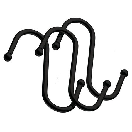 крючок для рейлинга 70x40x12мм черный матовый 3шт декорированный крючок для рейлинга 70x40x12мм матовый 3шт декорированный