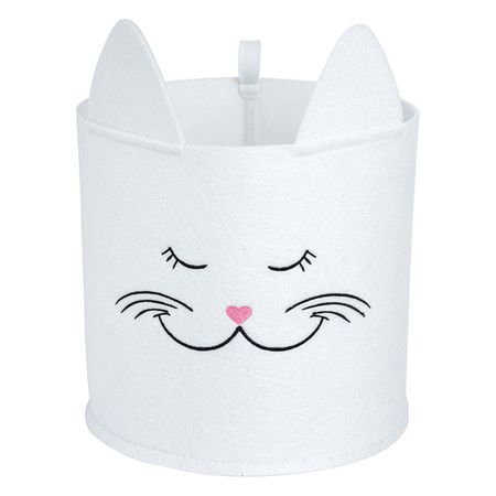 корзина для хранения eva HOME Funny киса 240х240х220мм 8л полиэстер белый наклейка для туалета moonbiffy funny man