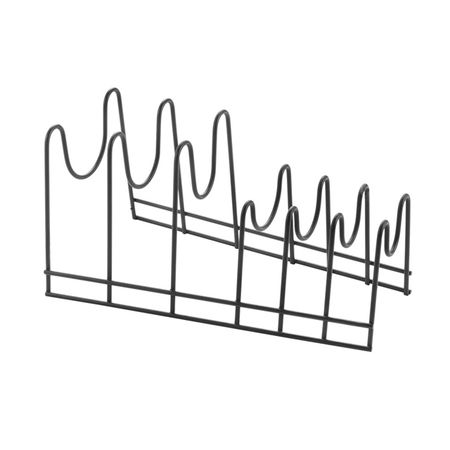 держатель для крышек METALTEX Lido lava 6 секций нерж.сталь, полимерное покрытие черный крючков marmiton 2шт 6 5см на дверцу навесные нерж