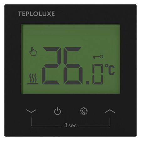 терморегулятор электронный ТЕПЛОЛЮКС Pontus черный IP31 электронный замок sary rk 208