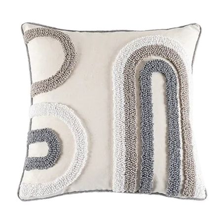 наволочка декоративная TODELIA Парабола 45х45см бежевая, арт.HPW0112A-A наволочка декоративная todelia парабола 45х45см   белая арт hpw0112a a