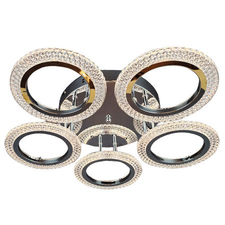 люстра потолочная светодиодная JUPITER Ринг 75Вт хром паяльная станция stm32 oled hakko t12 75вт