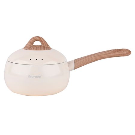 ковш ESPRADO Bola 2л 16см антипр.покр. алюминий с крышкой индукция белый ковш walmer stonehenge 1 3л 16см алюминий стекл крышка индукция