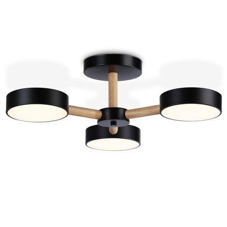 люстра потолочная светодиодная AMBRELLA LIGHT Комфорт 40Вт 5600Лм LED черный