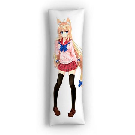 подушка декоративная Дакимакура девочка 140х50см серая, арт.ДД-2 аниме постер страшные насекомые девочка вампир печать на холсте