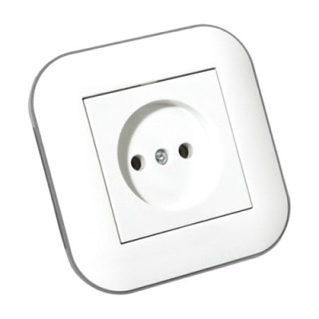 розетка 1 пост OVIVO Лофт без заземления белый рамка 3 поста ovivo loft белый