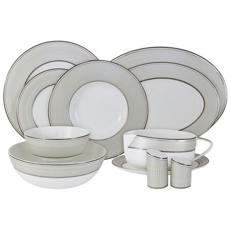 сервиз столовый ANNA LAFARG EMILY Маренго 6/27 костяной фарфор