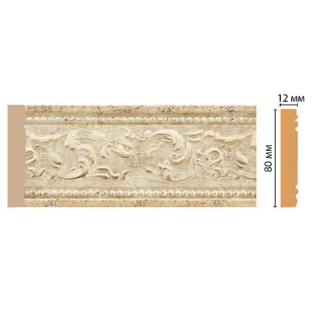 молдинг DECOMASTER 2400х12х80мм бежевый, арт.150-553