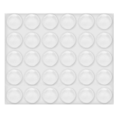 бампер дверной UGO LOKS D8мм 30шт ПВХ прозрачный